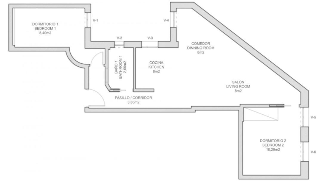 マドリード2Bd 1Bth Furnished - Nuevos Ministeriosアパートメント エクステリア 写真